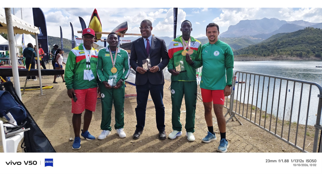 Atletas são-tomenses conseguem feito histórico no 13º Campeonato Africano de Canoagem em Argélia